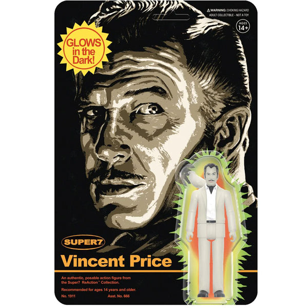 VINCENT PRICE 3.75 inch GLOW in the DARK Figure