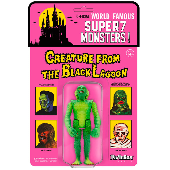Universal Monsters CREATURE ReAction Figures Wide Sculpt on Card