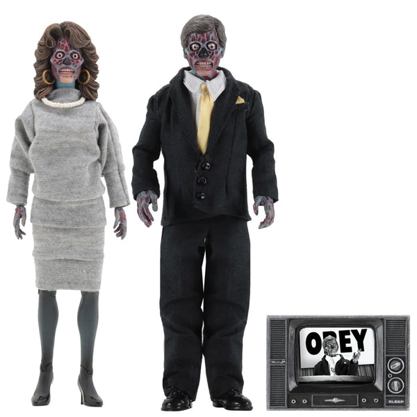 They Live - 8" Clothed Action Figures (Alien 2-Pack)