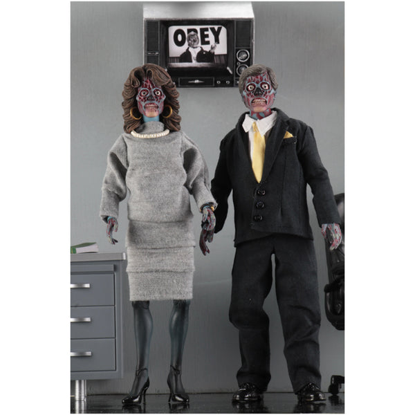 They Live - 8" Clothed Action Figures (Alien 2-Pack)