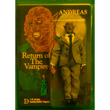 Andreas from the 1943 classic Return of the Vampire DD 8" CUSTOM FIGURE Yellowed clamshell