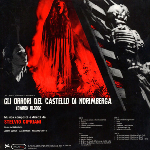 Gli Orrori Del Castello Di Norimberga (BARON BLOOD) - Colonna Sonora Originale 2 X LP