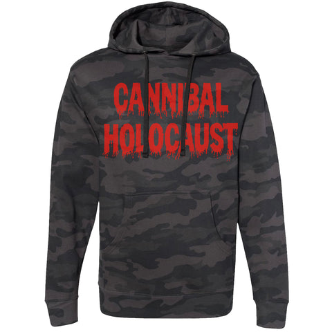 CANNIBAL HOLOCAUST BLACK CAMO PULLOVER HOODIE