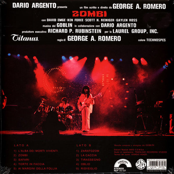 GOBLIN ZOMBI LIMITED EDITION CRYSTAL VINYL OST LP