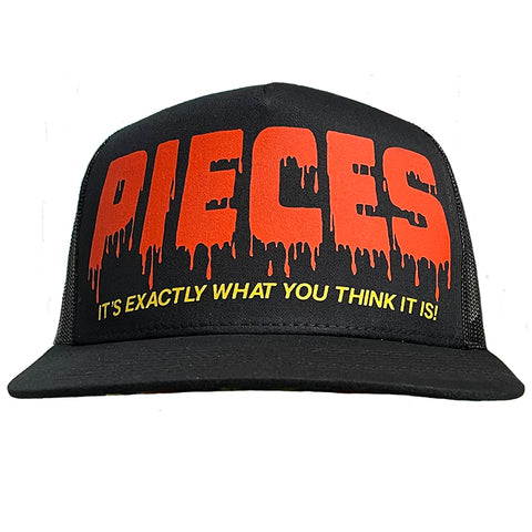 PIECES BLACK SNAPBACK HAT