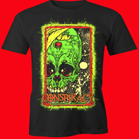 CONSPIRACY ALIEN SHOT 25th Anniversary release shirt