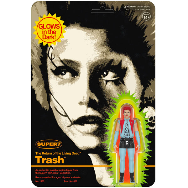 Return of the Living Dead Re Action Wave 4 MONSTER GLOW TRASH 3.75 inch Figure