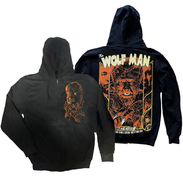 THE WOLF MAN ZIP HOODIE