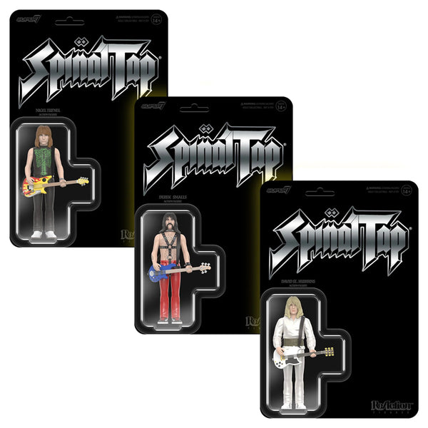 Derek Smalls, Nigel Tufnel, & David St. Hubbins SPINAL TAP 3.75" figures