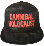 CANNIBAL HOLOCAUST BLACK CAMO SNAPBACK HAT