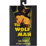 Universal Monsters THE WOLF MAN ULTIMATE 7 inch FIGURE BLACK & WHITE