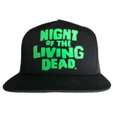NIGHT OF THE LIVING DEAD BLACK SNAPBACK HAT