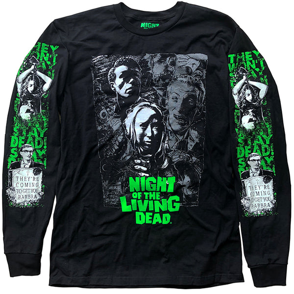 NIGHT OF THE LIVING DEAD LONG SLEEVE SHIRT