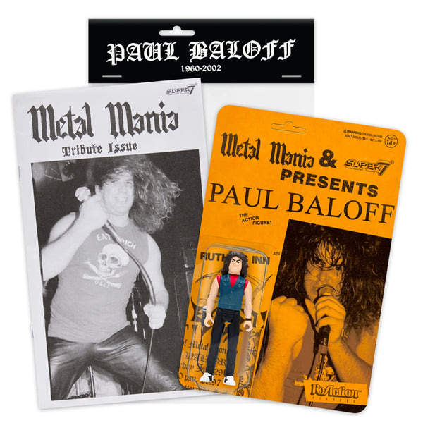 PAUL BALOFF METAL MANIA TRIBUTE 3.75 inch ReAction Figure