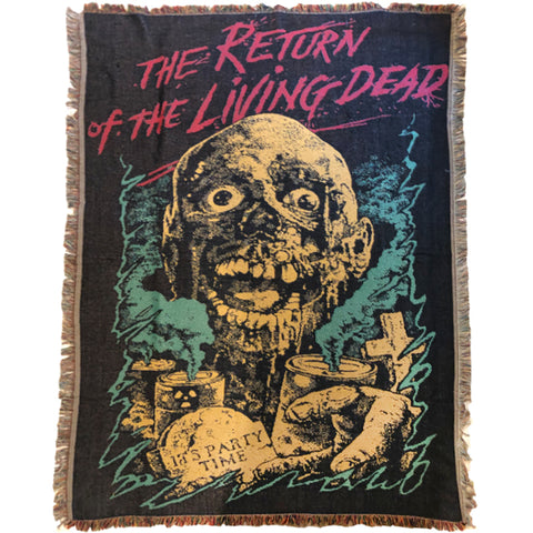 THE RETURN OF THE LIVING DEAD TARMAN WOVEN BLANKET