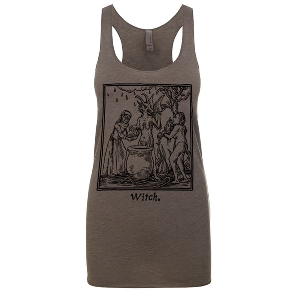 CHE WITCH LADIES RACERBACK TANK TOP